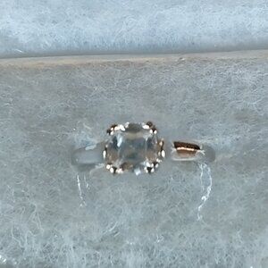 1 ct. Diamonique Princess Cut Solitare CZ Engagement Ring size 8